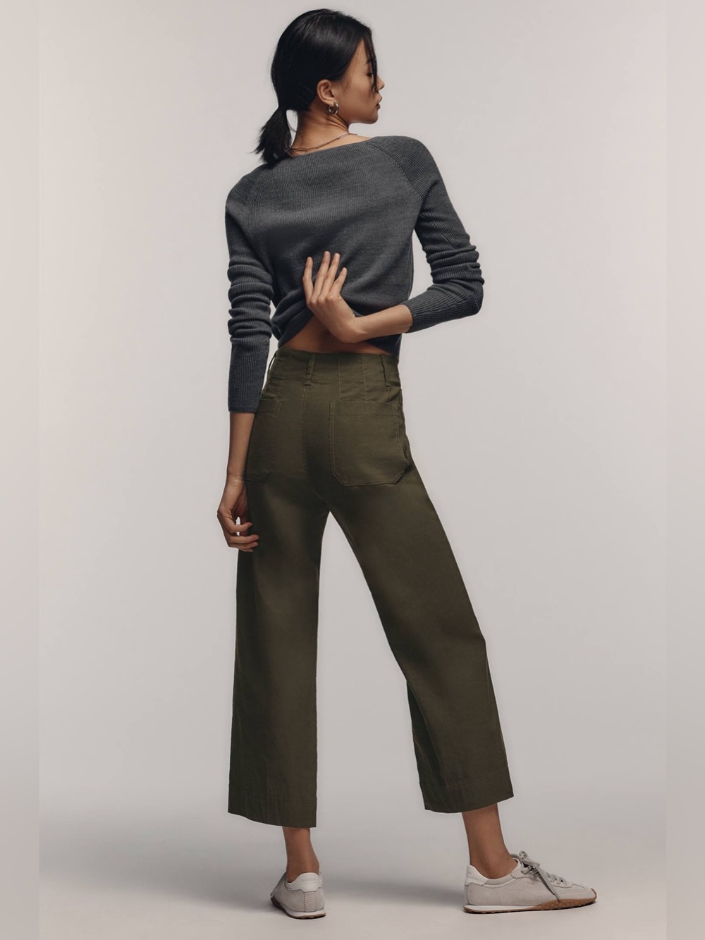 Maeve The Colette Cropped Wide-Leg Trouser - Picture 2 of 7